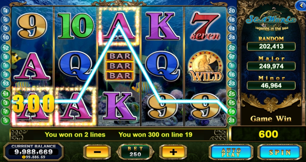 Vrealslots interface